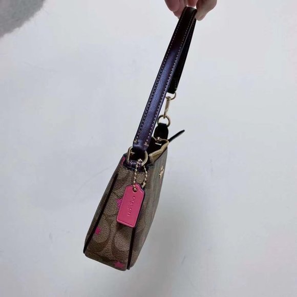 Coach C7294 Nolita 19 In Signature Canvas With Disco Star Print In Khaki Multi - Picture 7 of 11